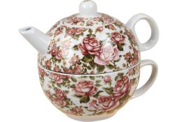 9314-KR чайник и чашка (корейская роза)